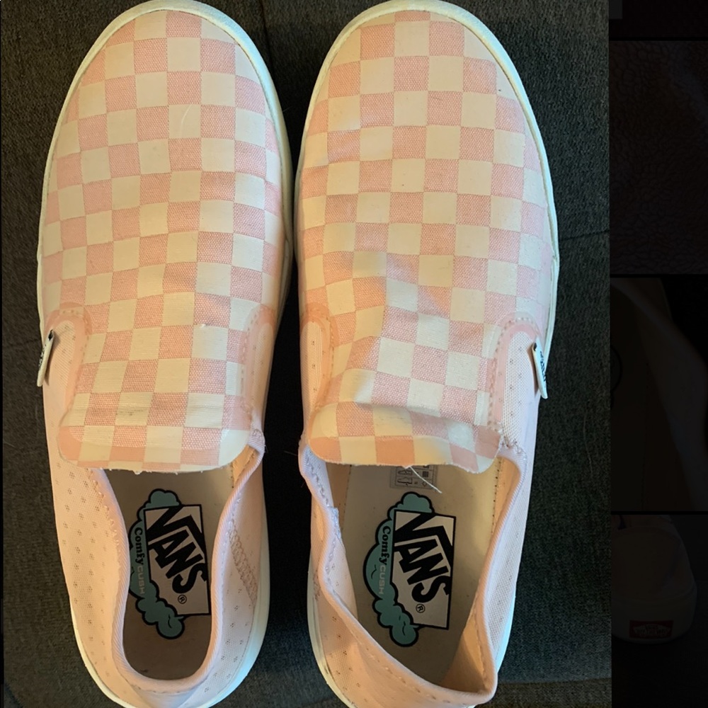 Vans Comfy Cush slip on checkered pink women’s 11